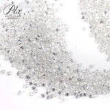 Loose Moissanite Stone Small Size Round Shape 0.8-2.9mm 1 Carat D Color VVS1 Clarity Excellent Cut for Jewelry Making Beads