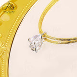 8-16 CT Custom Necklace Pear Cut Moissanite White 925 Sterling Silver Jewelry High-Quality Premium Christmas Gift Hypoallergenic