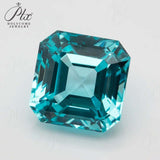 Asscher Cut Lab-Grown Paraiba Loose Stones - Delicate Christmas Gift & DIY Jewelry Option