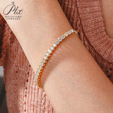 Moissanite Bracelet 3mm D Color VVS1 925 Sterling Silver GRA Factory Direct Hypoallergenic Comfortable Daily Commute Jewelry