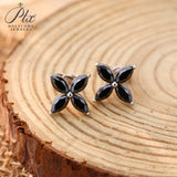 Horseshoe Clover Plated Moissanite Earrings & Necklace - Classic Design Daily Wear Hypoallergenic Ideal Gift