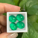 Multi-Size 0.16-3.29CT Oval Colombian Lab-Grown Emeralds Exquisite And Brilliant DIY Jewelry Available Ideal As A Gift