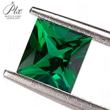 Hypoallergenic DIY Jewelry Loose Multi-Size Princess-Cut Zambian Emeralds Are Perfect And They Can Also Be Packaged As Christmas Gifts