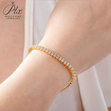Moissanite Bracelet 3mm D Color VVS1 925 Sterling Silver GRA Factory Direct Hypoallergenic Comfortable Daily Commute Jewelry