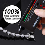 Women's Tennis Chain S925 Silver Moissanite Bracelet For Men D Color Pear Cut Full Moissanite Couple Bracelet
