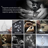 Moissanite Necklace 1CT 6.5mm Heart-Cross Pendant 925 Sterling Silver Women Wedding/Anniversary Special Gift Fine Jewelry Charms