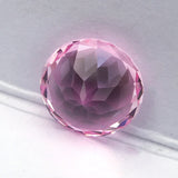 Gorgeous Small-Sized Round Lab-Grown Padparadscha Loose Stones - Perfect DIY Jewelry Supplies