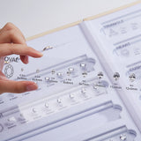 CUSTOM ZIRCON SETS - COMPARISON CHART FOR VARIOUS SHAPES AND SIZES SUITABLE FOR JEWELRY TOOLS