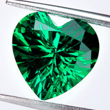 0.11-3.2CT Multi-Size Heart-Shaped Stunning Colombian Cultivated Emeralds DIY Jewelry Available For Gifting To Wives And Girlfriends