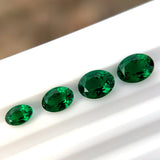 Loose Multi-Size Oval Zambian Emeralds To Create Hypoallergenic DIY Earrings Which Are Ideal As Christmas Gifts For Loved Ones