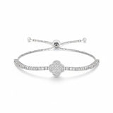 Full-Drill Small Flower Tennis Bracelet Women-Only 2mm D-Color Round Moissanite Anniversary Gift
