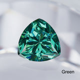 Lab Grown Loose Moissanite Diamond Wholesale Multicolor Trillion Shape VVS1 Clarity for Gemstone Making GRA Certificate Beads