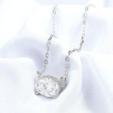 1-3CT Moissanite Necklaces Pendant Women Girls Birthday&Christmas Gift Chain Jewelry 925 Sterling Silver GRA