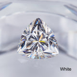 Lab Grown Loose Moissanite Diamond Wholesale Multicolor Trillion Shape VVS1 Clarity for Gemstone Making GRA Certificate Beads