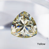 Lab Grown Loose Moissanite Diamond Wholesale Multicolor Trillion Shape VVS1 Clarity for Gemstone Making GRA Certificate Beads