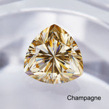 Lab Grown Loose Moissanite Diamond Wholesale Multicolor Trillion Shape VVS1 Clarity for Gemstone Making GRA Certificate Beads