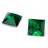 Hypoallergenic DIY Jewelry Loose Multi-Size Princess-Cut Zambian Emeralds Are Perfect And They Can Also Be Packaged As Christmas Gifts