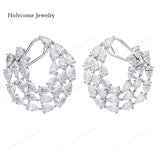 3x5mm Moissanite Lab Grown Diamond Pear Cut 925 Sterling Silver Earrings D Color VVS1 Clarity  Perfect for Daily Wear