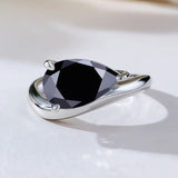 S925 Ring With 3CT Pear Shaped Moissanite D Color/Ruby/Sapphire/Colombian Emerald /Zambian Emerald VVS1 Clarity Customized For Banquet & Festival Gifts