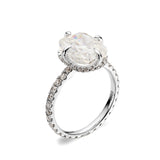 Cushion-Cut Moissanite Ice-Flake Cut Ring 10K/14K/18K Gold Classic Design Sparkling Engagement & Wedding Jewelry Gift
