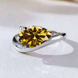 S925 Ring With 3CT Pear Shaped Moissanite D Color/Ruby/Sapphire/Colombian Emerald /Zambian Emerald VVS1 Clarity Customized For Banquet & Festival Gifts