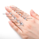 Moissanite Stone Princess Heart Marquise Emerald Radiant Round Pear Oval Cushion Asscher Cut GRA Certificate 0.3ct-5ct