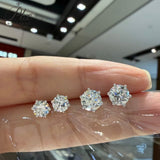 Lab Grown Diamond Earring 1CT Multi-Shape D Color 14K Gold Hypoallergenic & Fadeless Perfect for Daily Wear