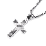Dazzling Moissanite Hip-hop Cross Necklace - Hypoallergenic Choice for Easter Gifting to Family For Both Men and Women