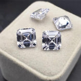 Multi-Size Asscher Lab-Grown Diamond VVS1/VS1 D/E Color Excellent Cut Gemstone Jewelry Making Certificate Exclusive For Jewelry Customization