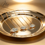 IGI Certificate Lab Grown Diamond Necklace 10K/14K/18K Gold Marquise Shape 1/2/3ct D Color Pendant Hypoallergenic Direct from Factory Daily & Office Wear Perfect Gift