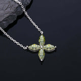 925 Sterling Silver D Color VVS1 Moissanite Four-leaf clover Necklace Daily Wear Gift-Giving
