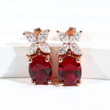 Moissanite Earrings Emerald/Ruby/Sapphire Styles 925 Silver Gift-Ready Hypoallergenic Fade-Resistant Factory-Direct Women Only