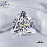 Lab Grown Loose Moissanite Diamond Wholesale Multicolor Trillion Shape VVS1 Clarity for Gemstone Making GRA Certificate Beads