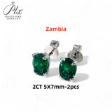 2-8CT Oval Moissanite Earrings for Women Solid 925 Sterling Silver Lab grown Gemstone Screw Back Design Hypoallergenic