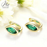 1CT Marquise Earrings D Color Moissanite/Ruby/Colombian 10k 14k S925 Plated Gold Ear Stud for Woman Engagement Christmas Party