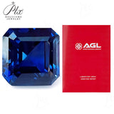 High-Quality 0.08-6.2ct Multi-Size Loose Asscher Lab-Grown Sapphires Anti-Allergy DIY Jewelry Crafting Materials