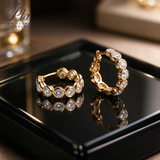 Lab Grown Diamond Earrings New Arrival Design 10K/14K/18K Solid Yellow Gold Round Cut Total3.2ct DEF VS Minimalist Stud Earrings for Women Hypoallergenic for Daily Wear Factory Direct Supply