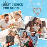 925 Sterling Silver D Color Heart Moissanite Stone Necklace Diamond  Clarity for Women Jewelry Pendant