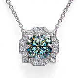 Moissanite 1ct Multicolor Classic Herry Necklace Pendant 925 Sterling Sliver Wedding/Birthday Jewely With Certificates Charms