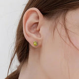 2-8CT Oval Moissanite Earrings for Women Solid 925 Sterling Silver Lab grown Gemstone Screw Back Design Hypoallergenic