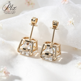 Lab Grown Diamond Earrings Set 18K Solid Gold Fine Jewelry Cushion Cut 1CT 2CT 4CT D VVS Lab Created Diamond Earrings Factory Direct Sale Daily Wear Fashion Jewelry Ideal Gift for Women