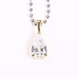 8-16 CT Custom Necklace Pear Cut Moissanite White 925 Sterling Silver Jewelry High-Quality Premium Christmas Gift Hypoallergenic