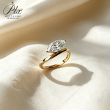 Lab Grown Diamond Ring 1-2ct 925 Sterling Silver 14k 18k IGI Certified Marquise Cut Hypoallergenic Wedding Ring Engagement Ring Factory Direct Sale Daily Wear Commuter‑Friendly