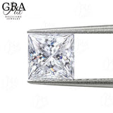 Moissanite Stone Moissanite Stone 0.35ct-5ct Colorful VVS1 Princess Shape Excellent Beads For Women's Jewelery Diamond Ring