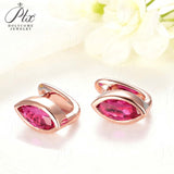 1CT Marquise Earrings D Color Moissanite/Ruby/Colombian 10k 14k S925 Plated Gold Ear Stud for Woman Engagement Christmas Party
