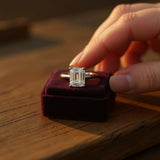 Emerald Cut Ring 1-10CT Moissanite&Ruby&Sapphire&Zambian 925 Sterling Silver Wedding Eternal Band Anniversary Gift Classical