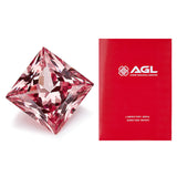 0.9-6.5ct Princess Cut Lab-Grown Padparadscha Loose Stones - Charming Anniversary Gift Selection