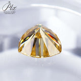 Lab Grown Loose Moissanite Diamond Wholesale Multicolor Trillion Shape VVS1 Clarity for Gemstone Making GRA Certificate Beads