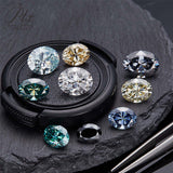Sparkling Multicolor Moissanite Oval Cut 8Hearts 8Arrows Brilliant Facets Exquisite Loose Gemstones for Jewelry Crafting