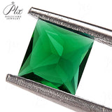 Hypoallergenic DIY Jewelry Loose Multi-Size Princess-Cut Zambian Emeralds Are Perfect And They Can Also Be Packaged As Christmas Gifts